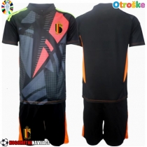 Otroške Nogometnih dresov Belgija Vratar Domači EP 2024 Kratki rokavi (+ hlače)